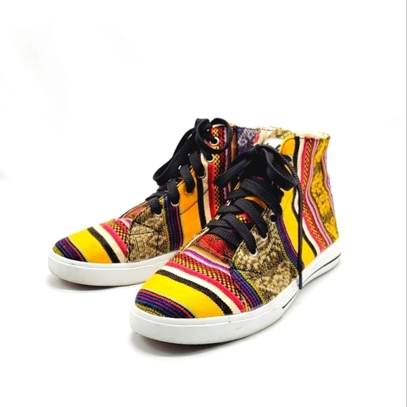 Shoes - Inkkas multicolor hand crafted in Peru high top sneakers size‎ 7